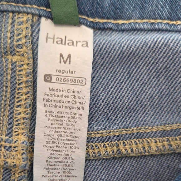 Halara Flex Asymmetric Low Rise Zipper Pockets Baggy Wide Leg Casual Jeans - Picture 8 of 11